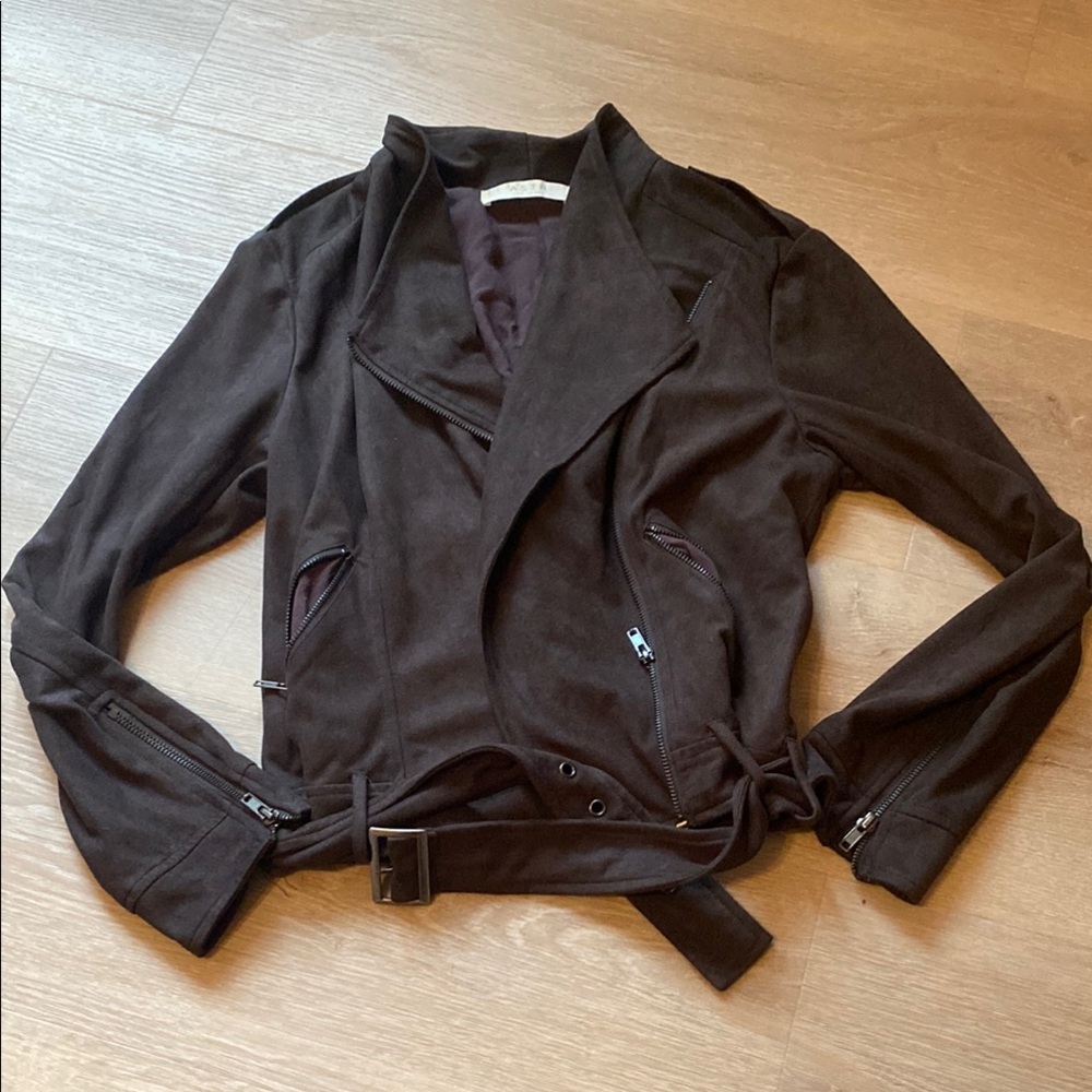 ASTR the label suede jacket
